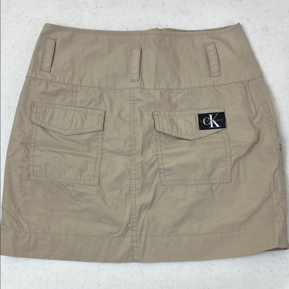 Calvin Klein Jeans Tan Mini Skirt - Picture 6 of 10